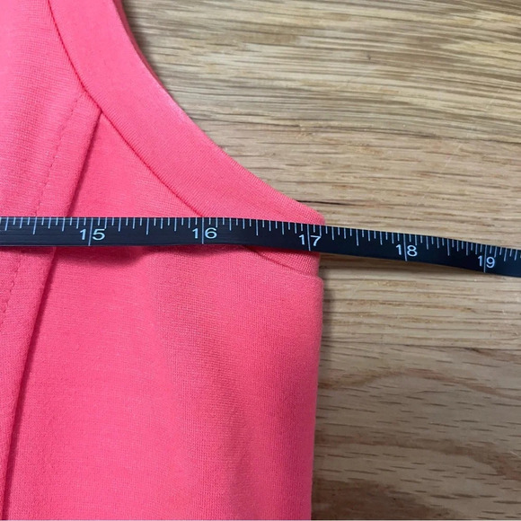 Banana Republic Pink Sleeveless Fit and Flare Cocktail Dress Pockets Size 8 - Picture 3 of 8